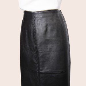 Vintage Massini Leather Skirt